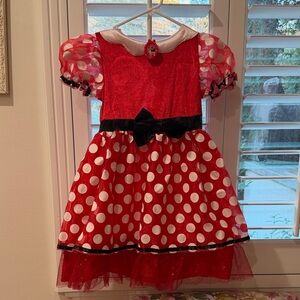 Red Polka Dot Kids Costume Dress